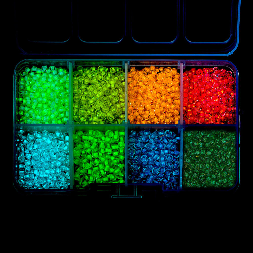 3.5MM Glow-in-Dark Glass Seed Bead Kit (3600 beads)