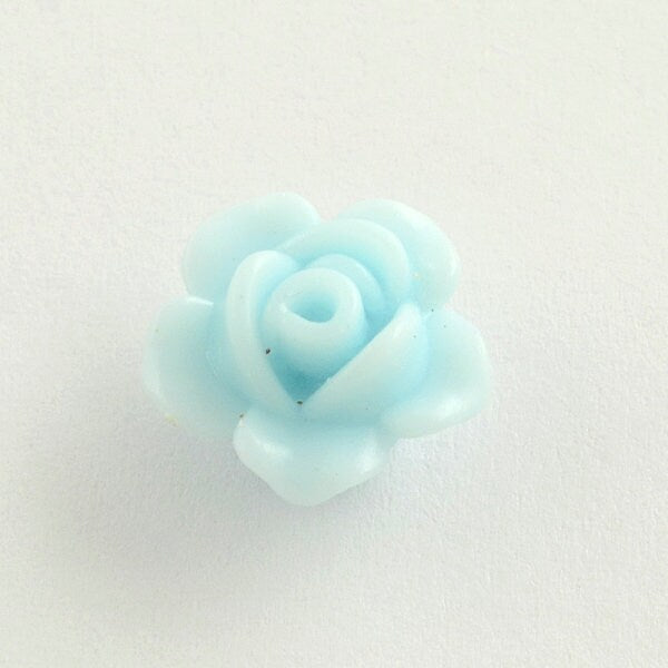 Chunky 13MM x 8MM Cute Pastel Acrylic Open Rose Spacer Beads
