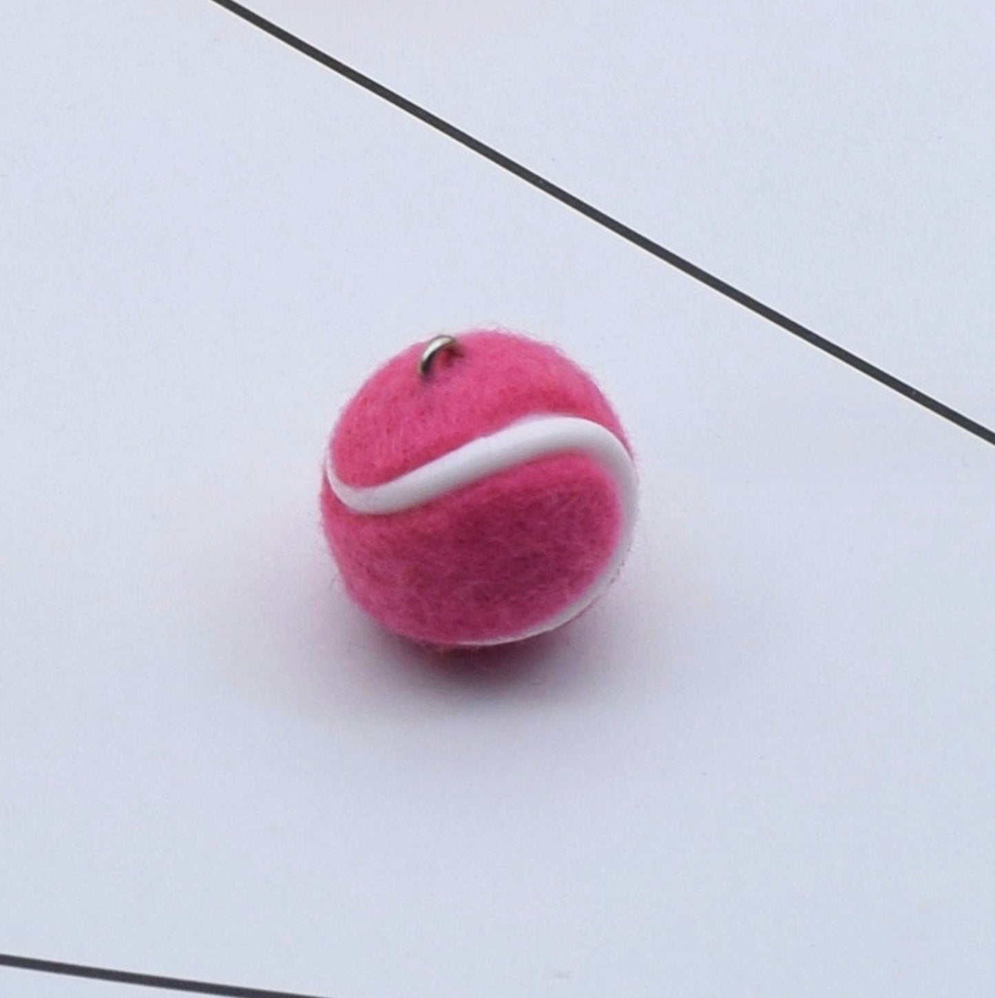 20MM Tennis Ball Pendant Charm (Green, Purple, Yellow, Orange, Red, Pink, Blue )