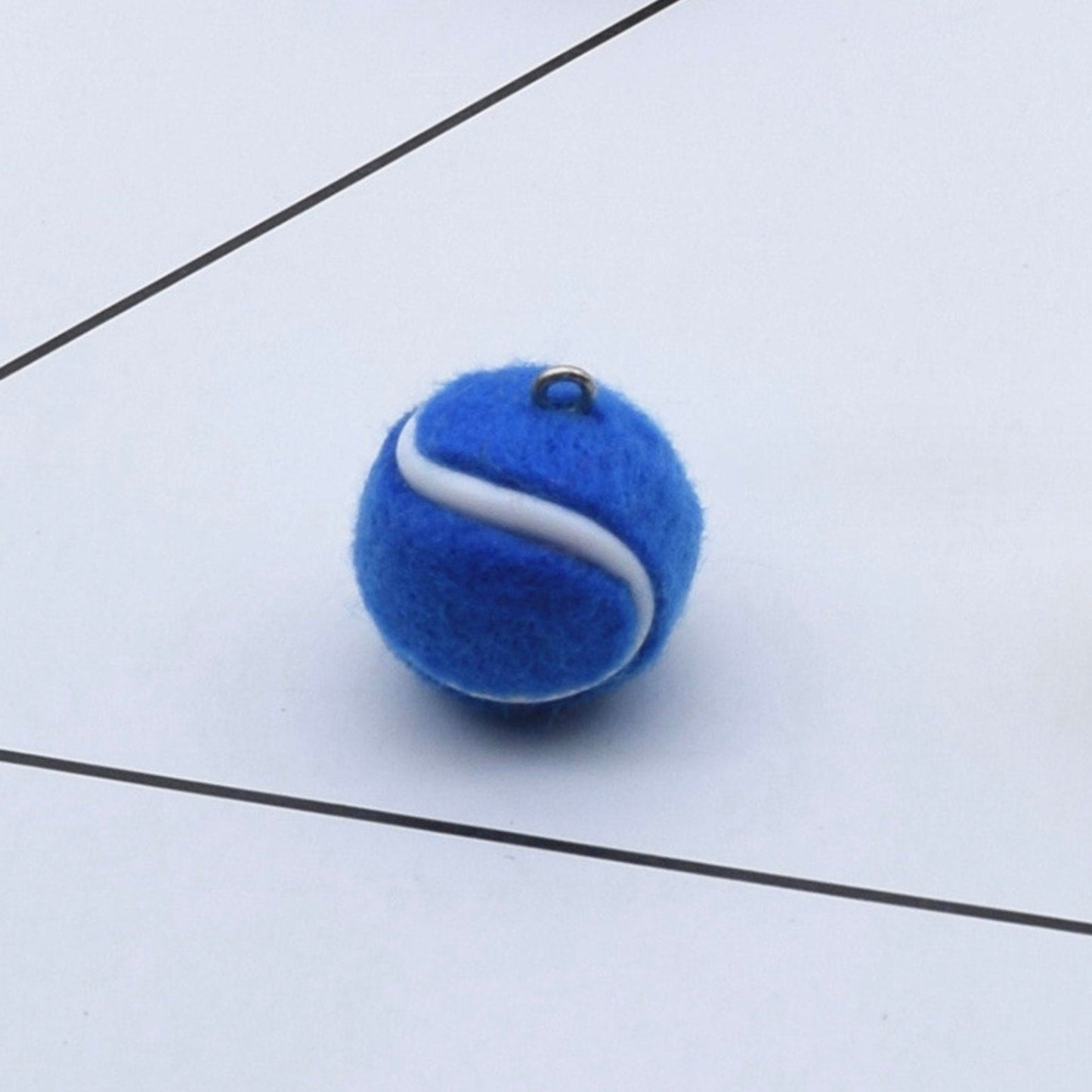 20MM Tennis Ball Pendant Charm (Green, Purple, Yellow, Orange, Red, Pink, Blue )
