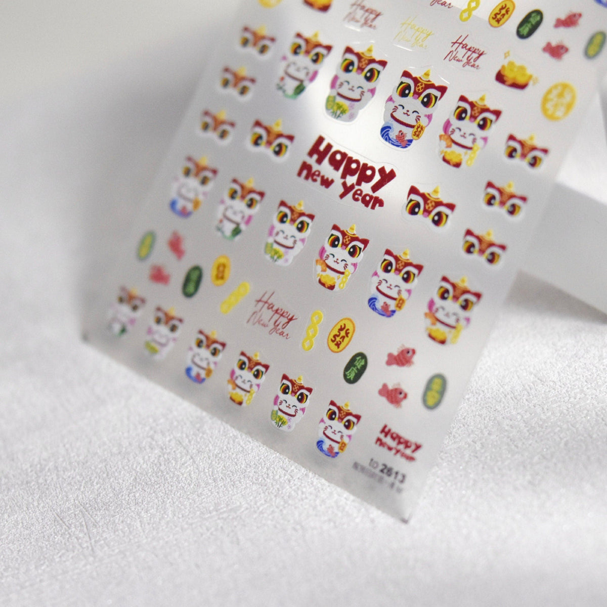 2D Cute Chinese New Years Eve Nail Art Stickers (to590, to2603, to2613)