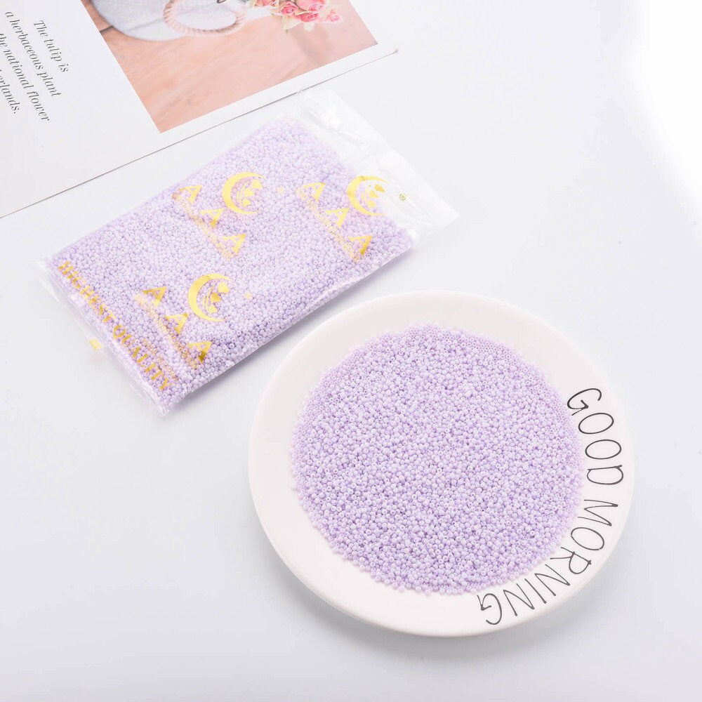 3MM Frosted Lilac 8/0 Glass Seed Beads (S048-014)