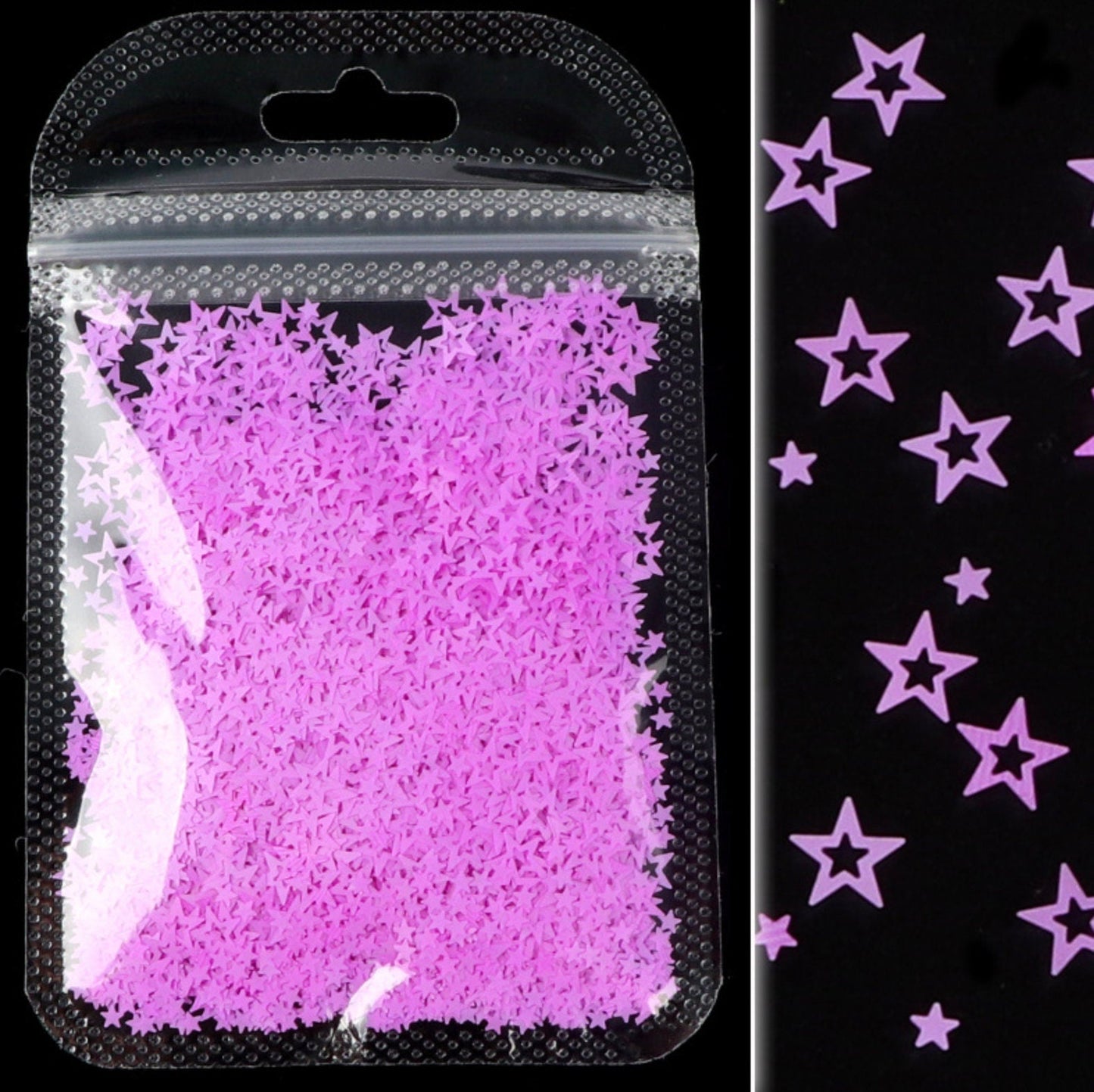 3MM/6MM Neon Star Cutout Glitter (2G Bag)