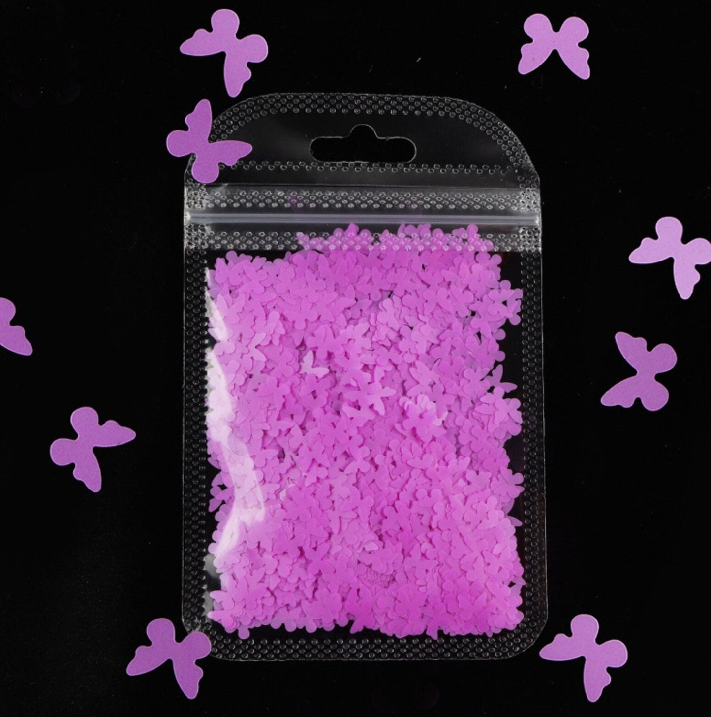 5MM Neon Full Butterfly Glitter (2G Bag)