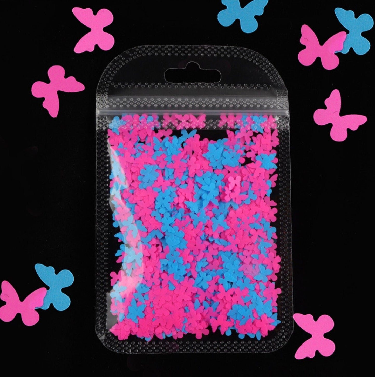 5MM Neon Full Butterfly Glitter (2G Bag)