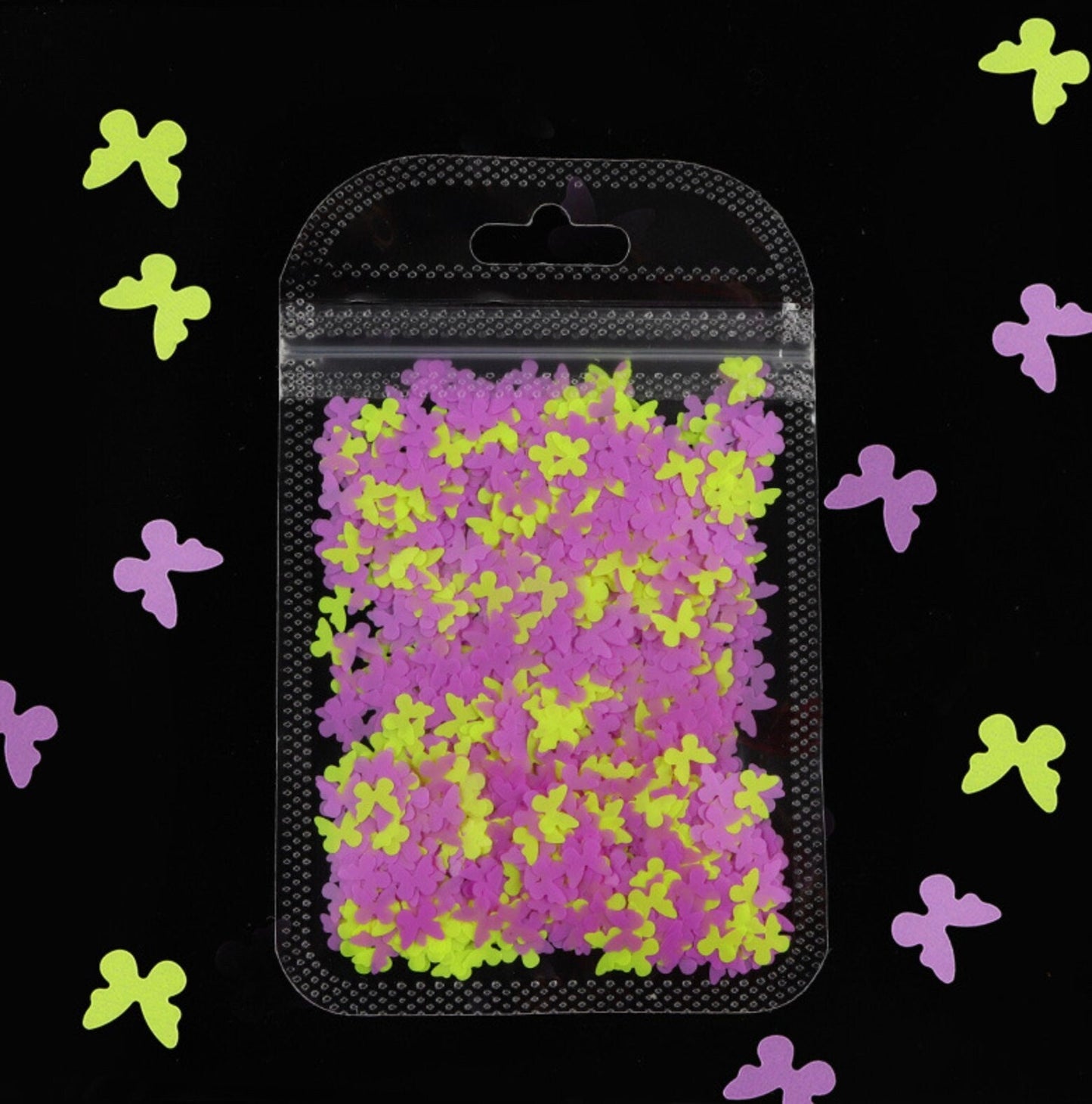5MM Neon Full Butterfly Glitter (2G Bag)