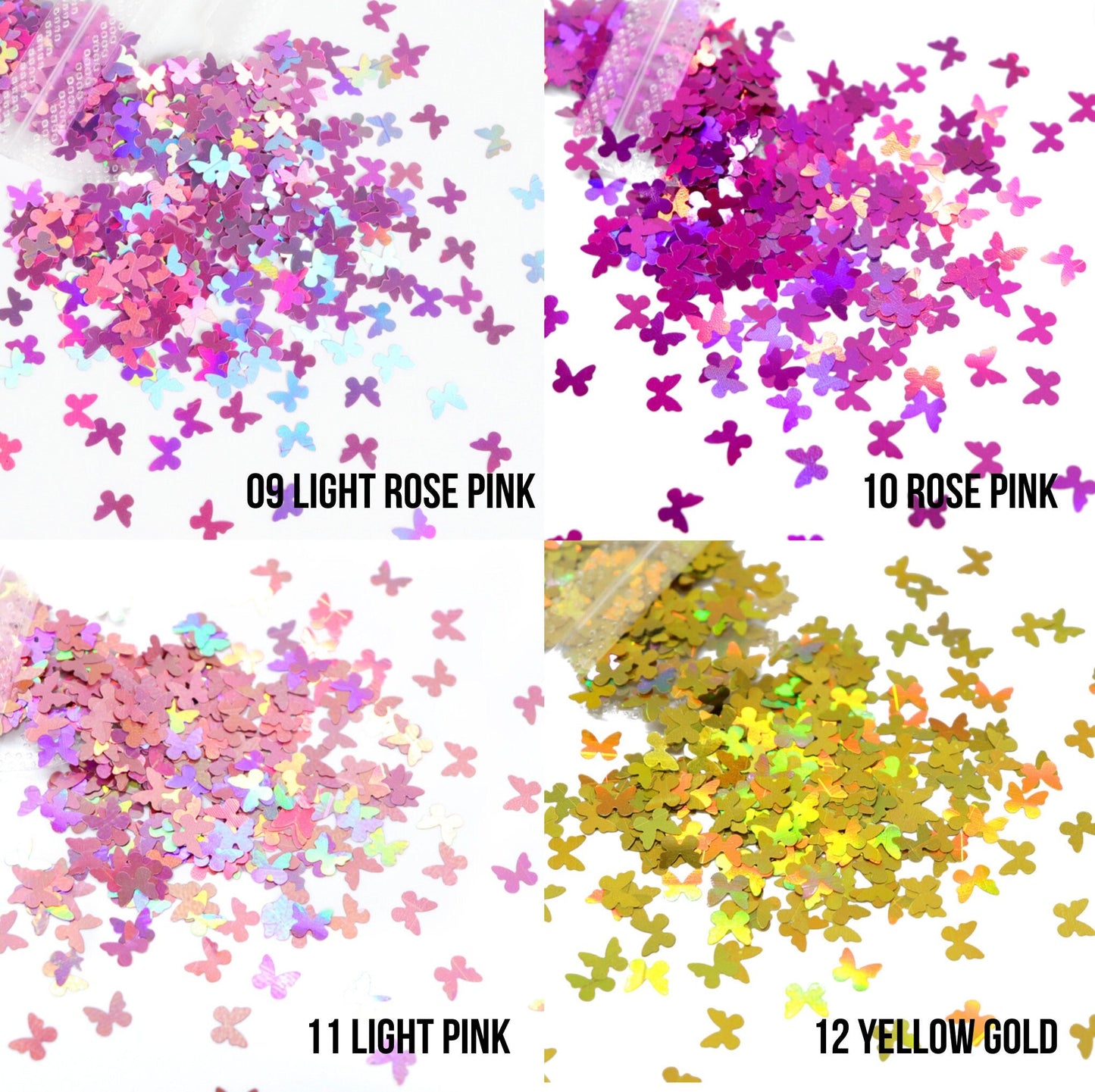 7MM Iridescent Butterfly Glitter Confetti (3G Bag)