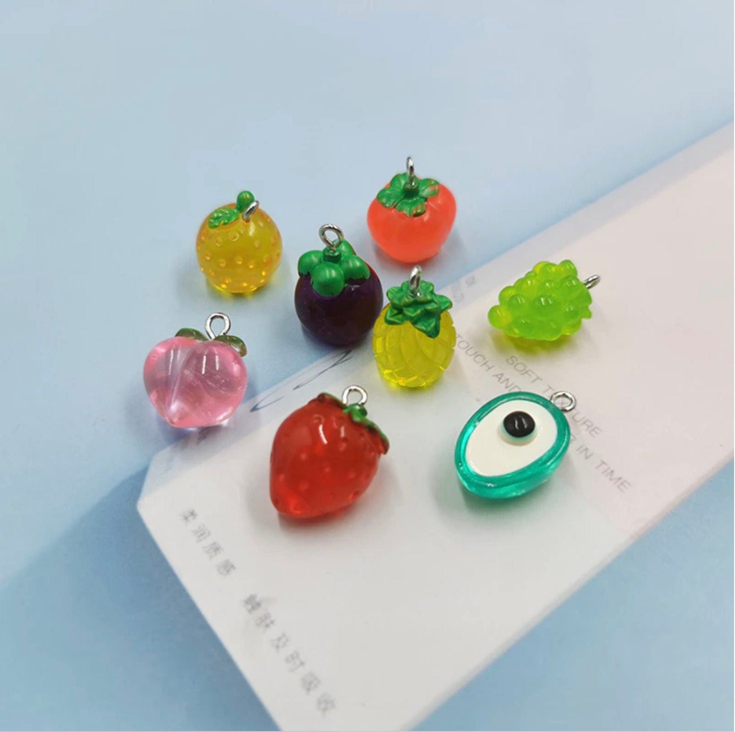 Acrylic Fruit Themed Charm Pendant