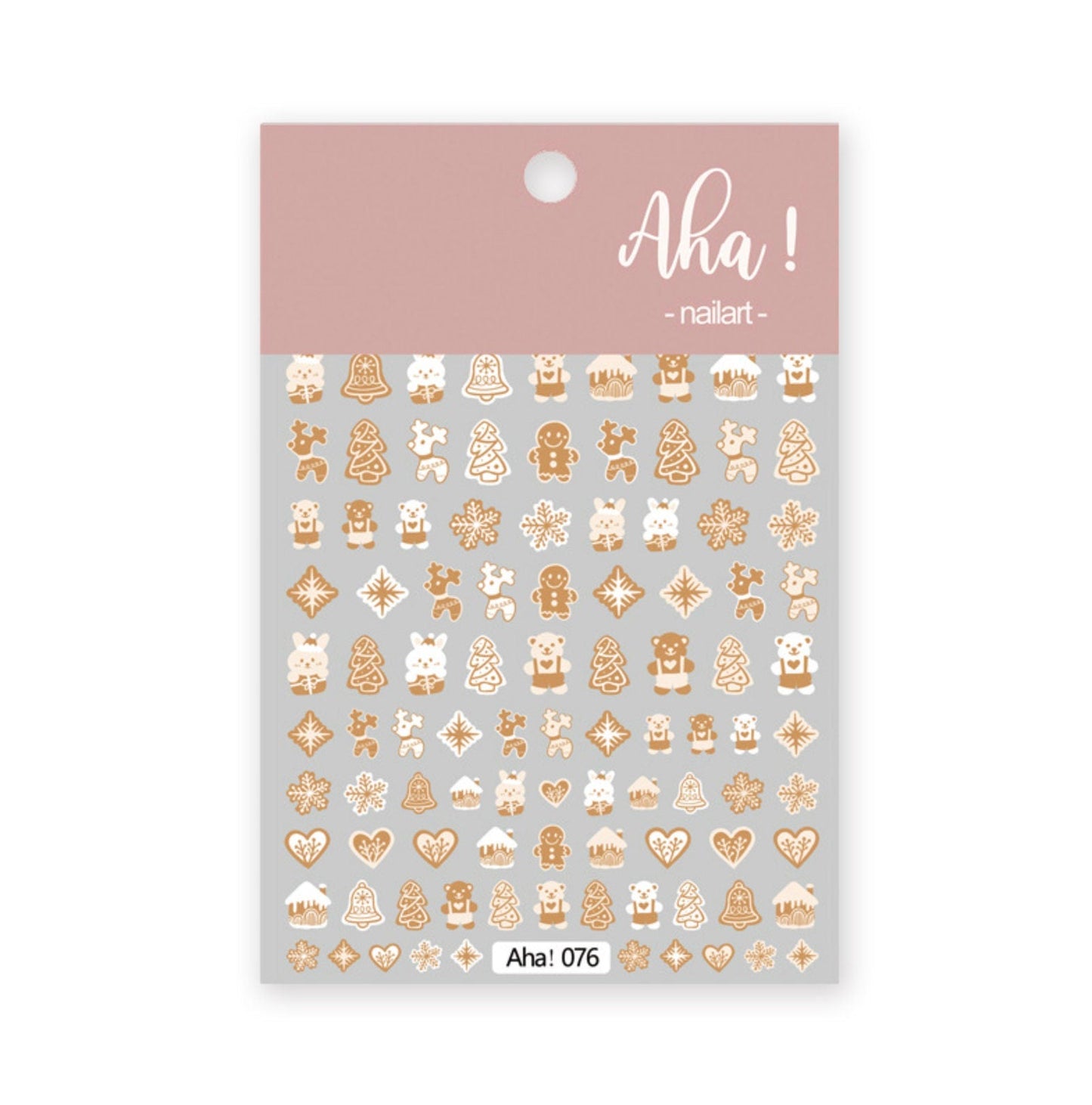 Christmas Nail Art Stickers (Reindeer, Snowman, Santa, Bears,Cookies)