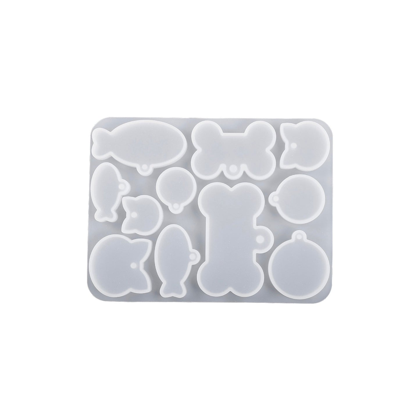 Cute Animal Themed Dog Tag Silicone Mold