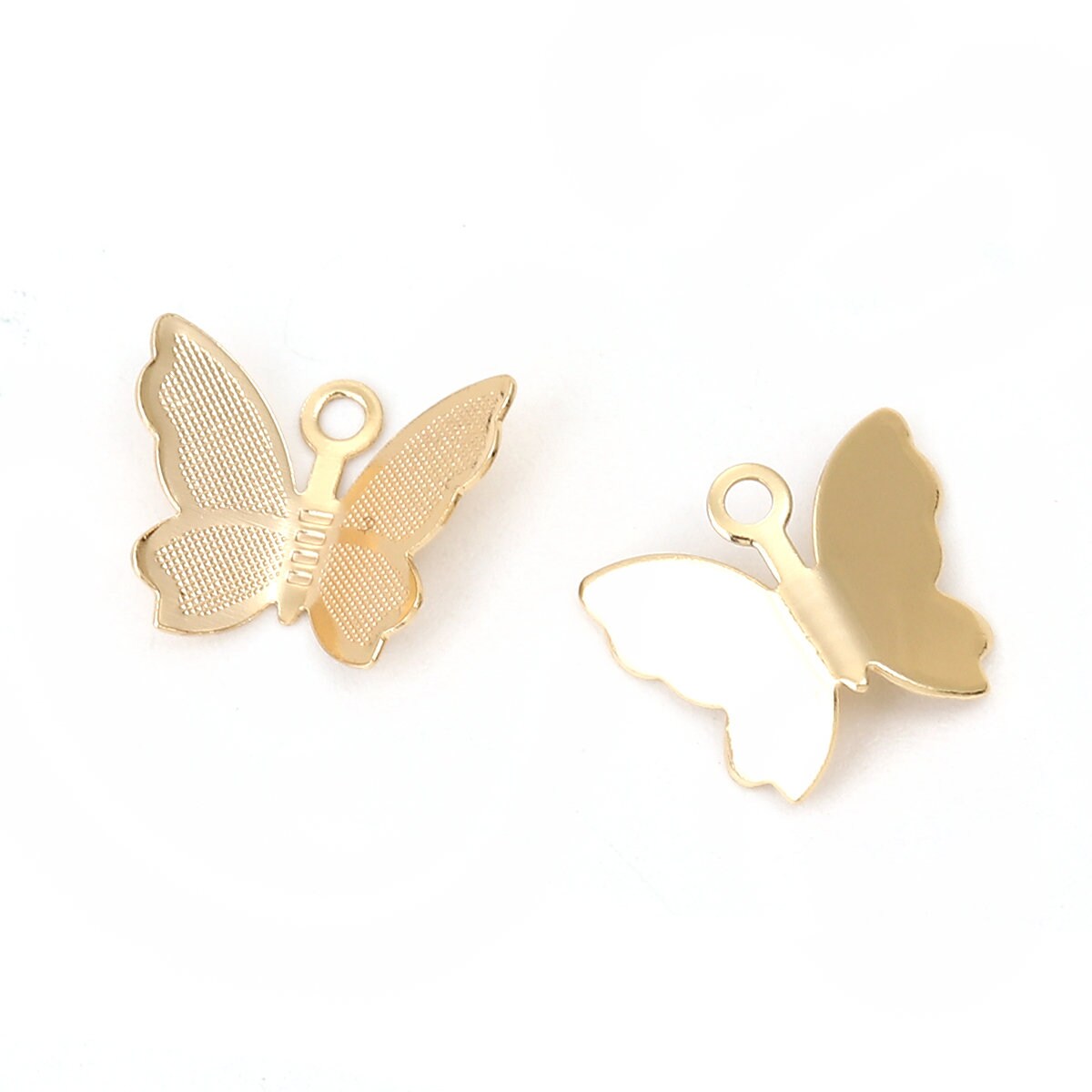 Cute Butterfly 18K GOLD PLATED Charm (13MM x 11MM)