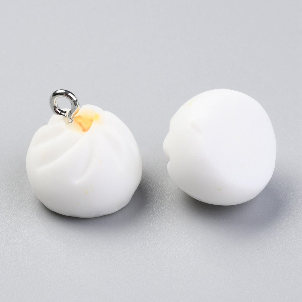 Cute Steamed Bun Charms (12mm x 15mm)