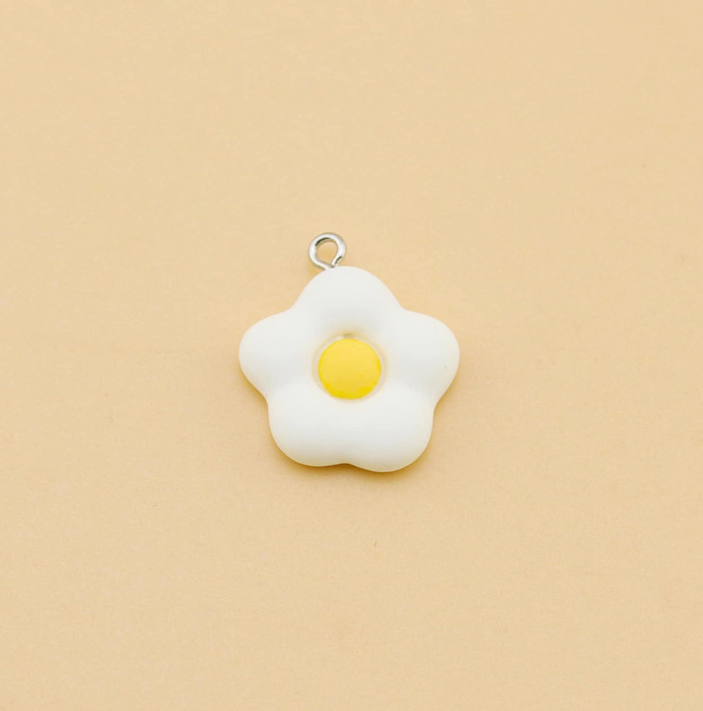 Egg Shaped Flower Charm (19MM X 19MM)