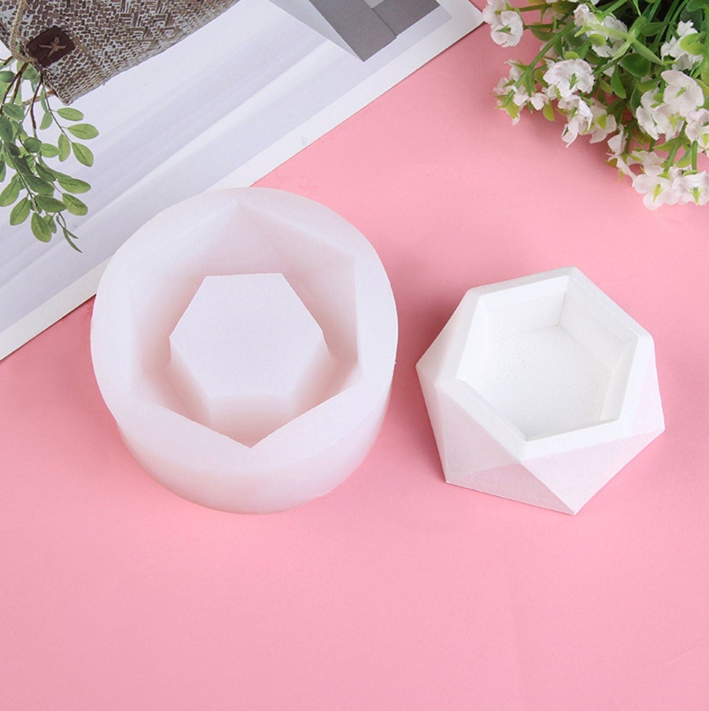 Flower Pot Theme Reusable Silicone Mold