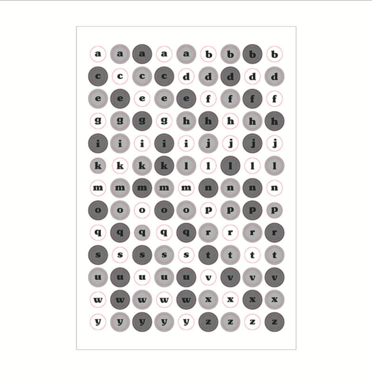 Holographic Letter Sticker Sheets (2 sheets)
