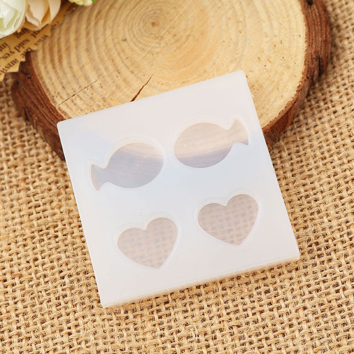 Jewelry Reusable Silicone Mold Shapes: Animal, Fish, Heart, Star