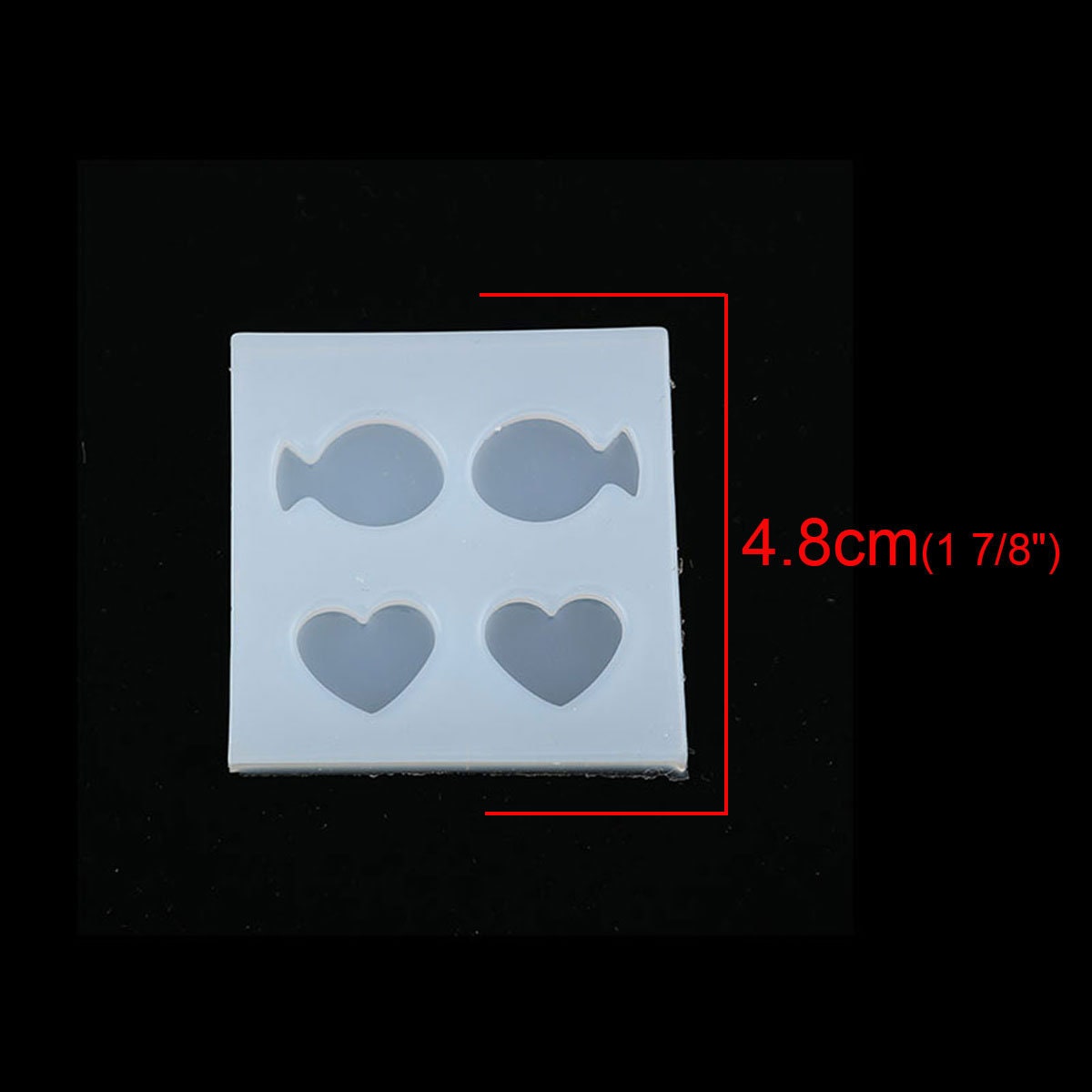 Jewelry Reusable Silicone Mold Shapes: Animal, Fish, Heart, Star