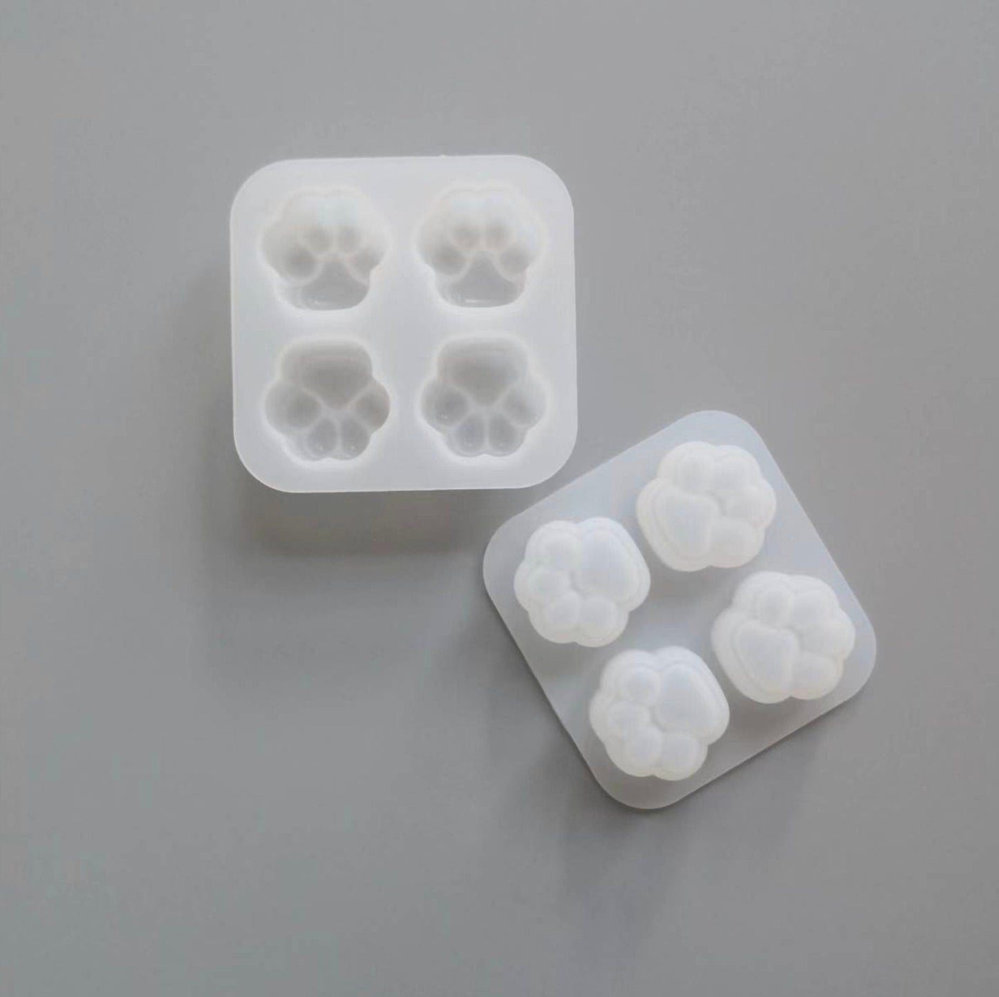 Medium Animal Paw Dog Cat Reusable Silicone Mold