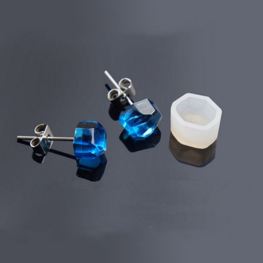 Mini Hexagon Shaped Earring Silicone Molds