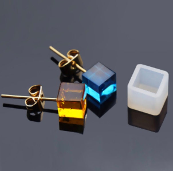 Mini 7MM Square Shaped Earring Silicone Molds