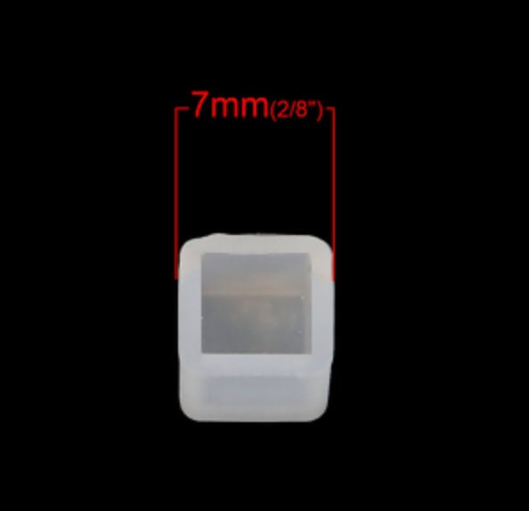 Mini 7MM Square Shaped Earring Silicone Molds