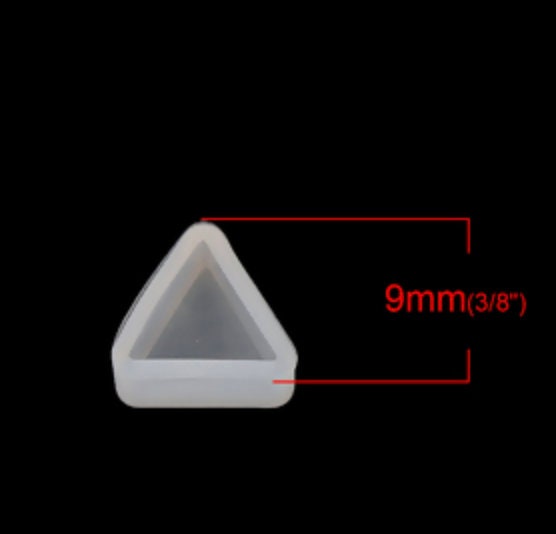 Mini 9MM Triangle Shaped Silicone Earring Molds