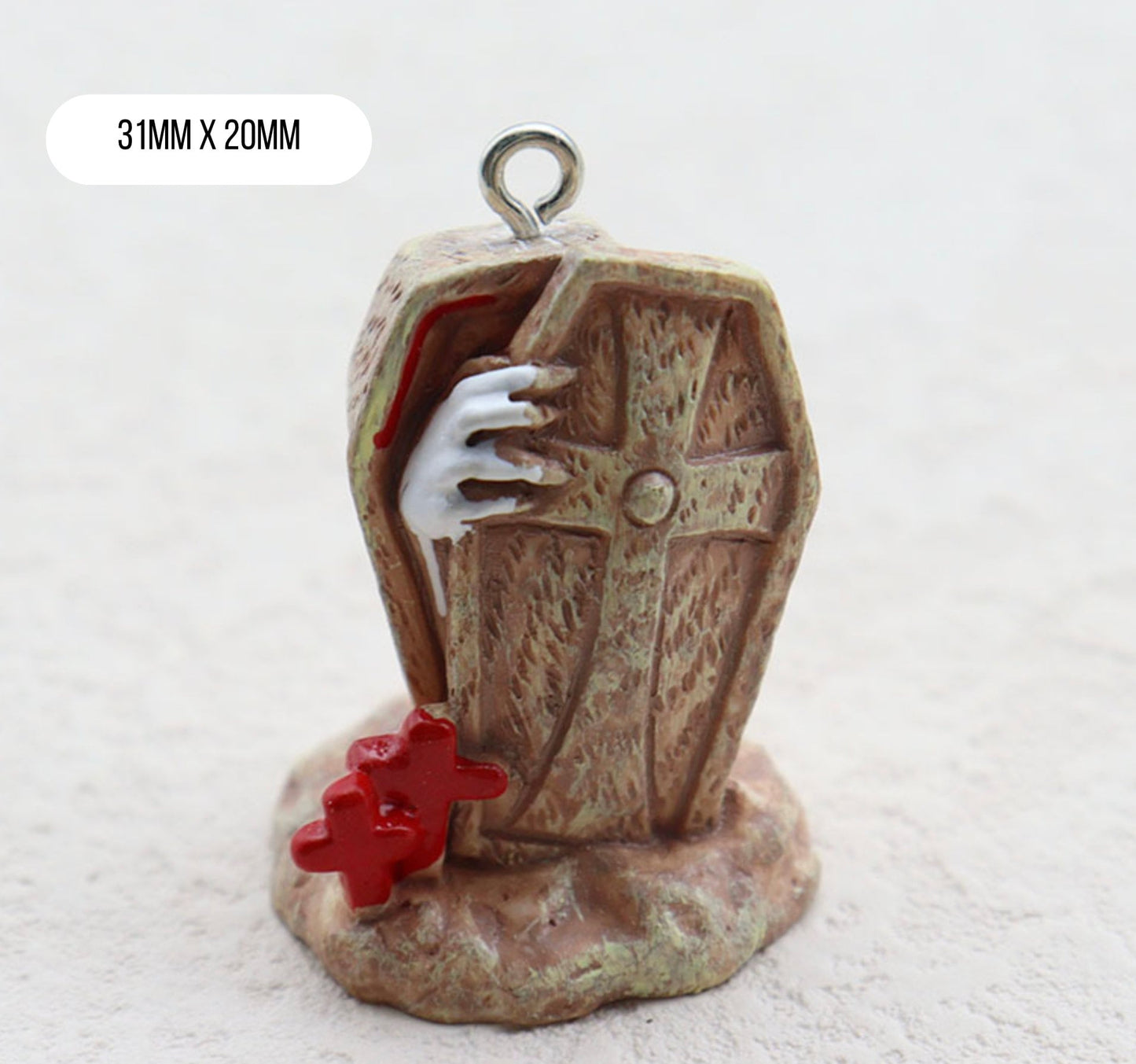 Resin Ancient Skull and Ghost, Halloween Themed Resin Charms