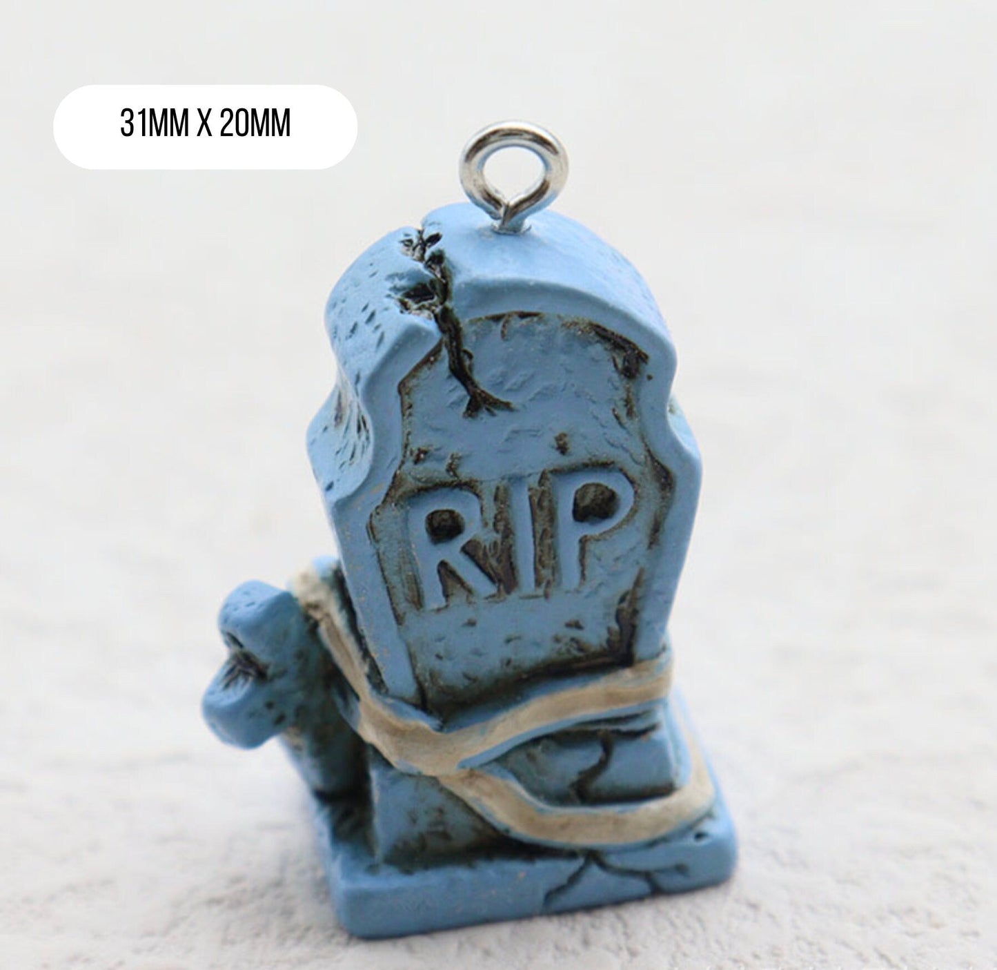 Resin Ancient Skull and Ghost, Halloween Themed Resin Charms