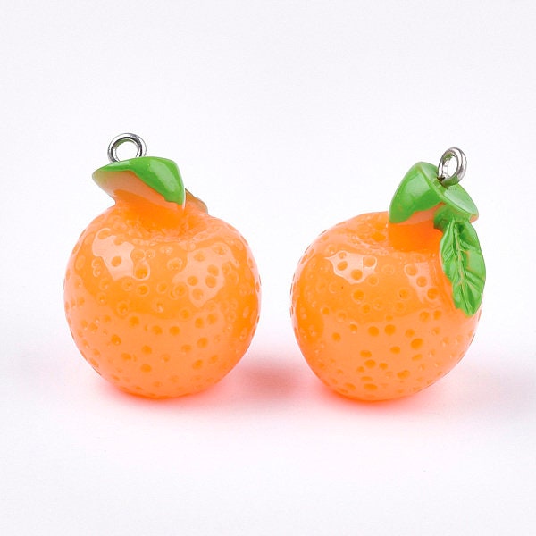 Resin Orange Charm (25mm)