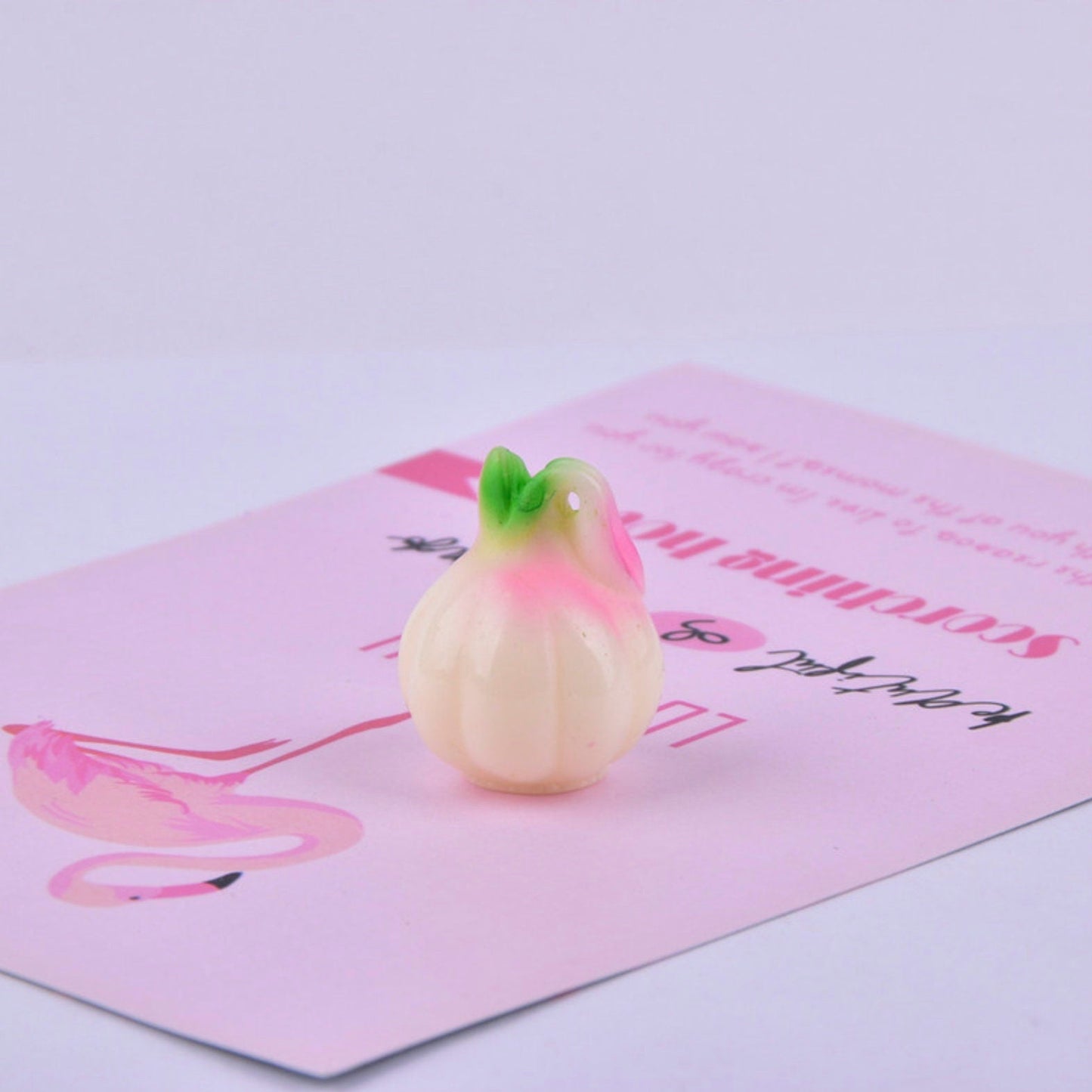 Resin Vegetable Charms (Red Pepper, Yellow Pepper, Garlic) Food Themed Charms