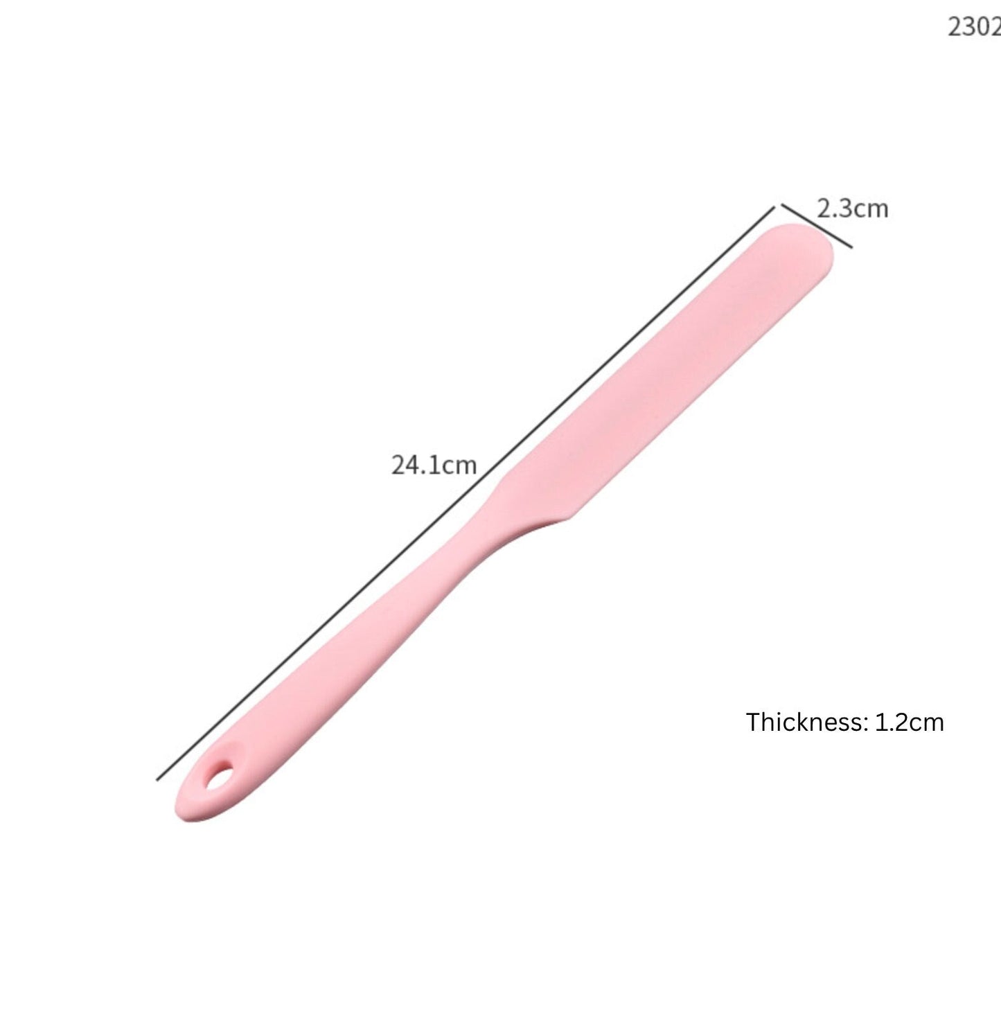 Reusable Silicone Mixing and Scraping Stick (24.1 cm x 2.3 cm x 1.2cm)