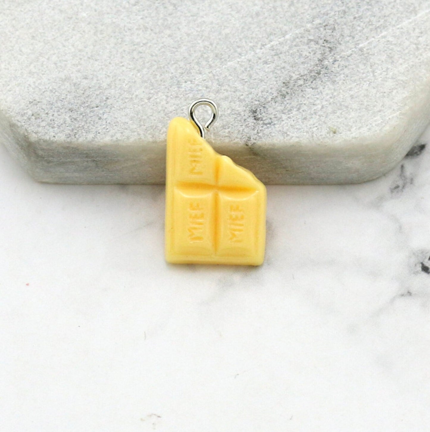 Small Chocolate Bar Charms (in Brown, Pink, Light Green, Yellow)