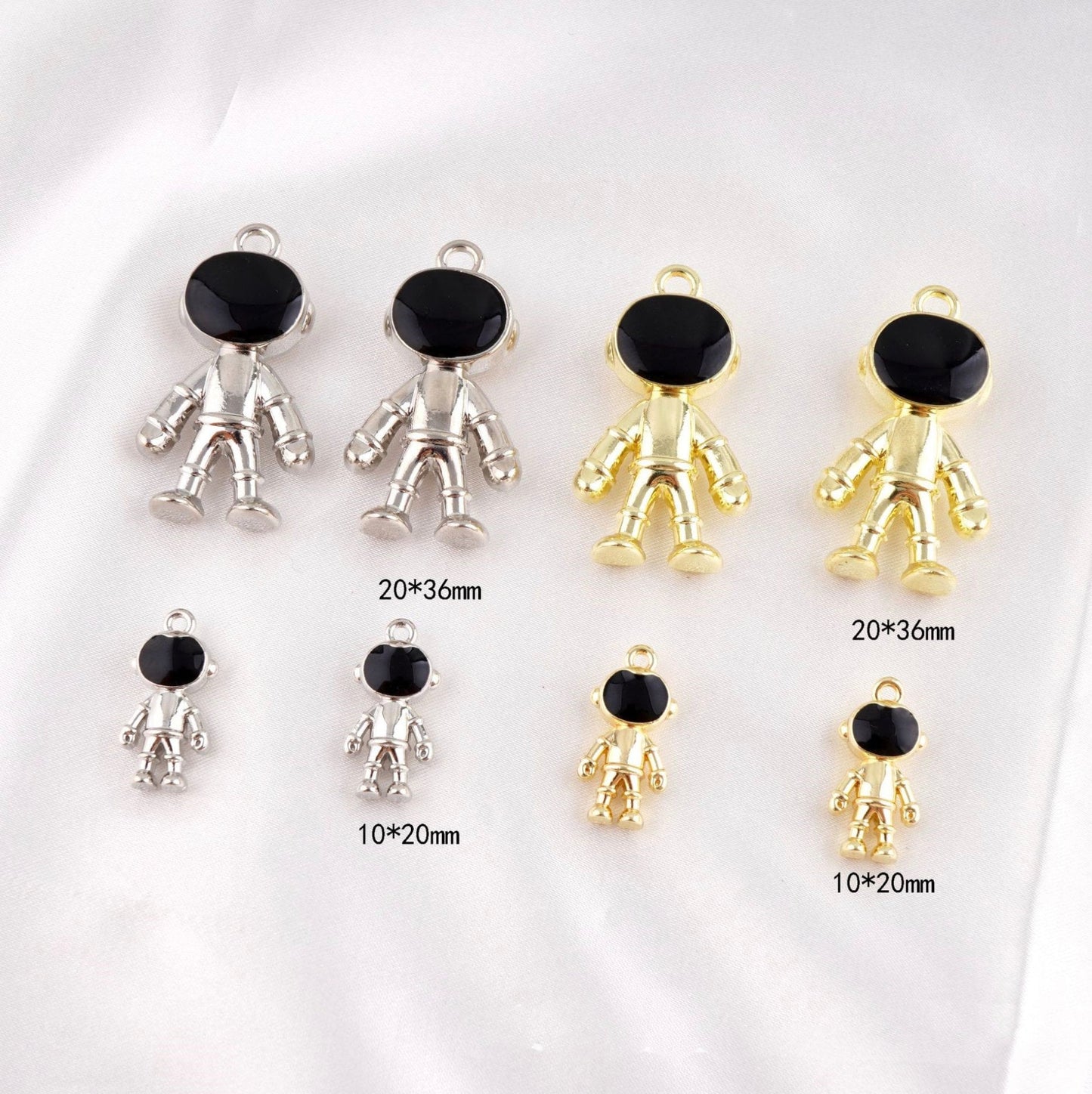 SMALL Metal Astronaut Charms (20MM)