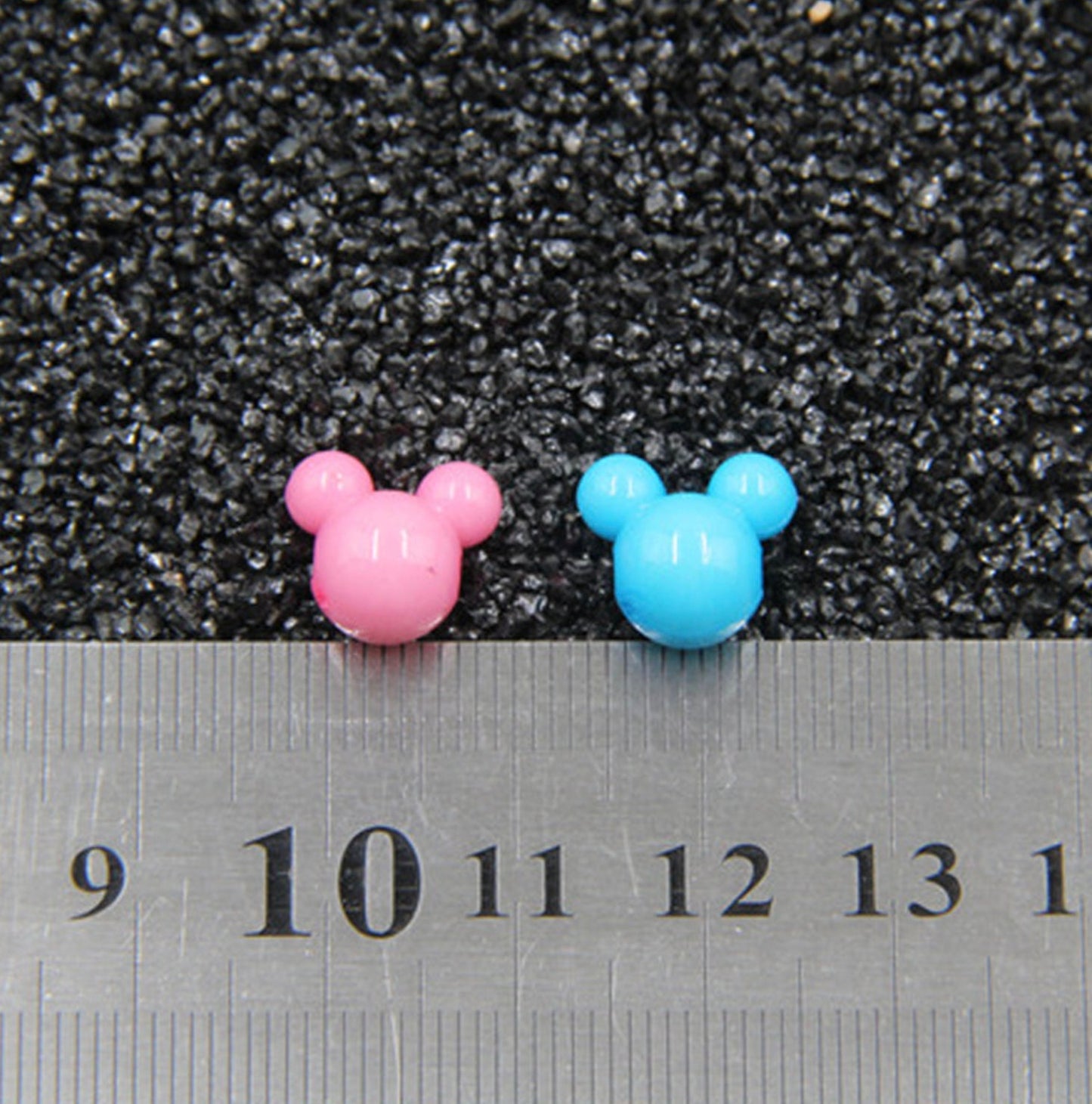 BULK 10MM Cute Mouse Head Acrylic Beads