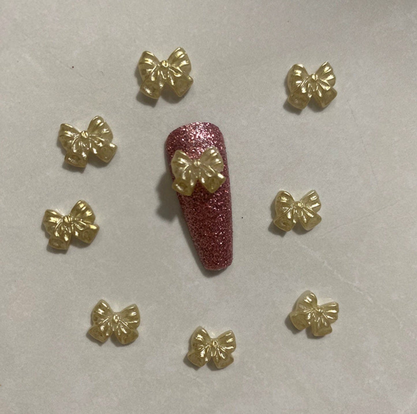 9MM 3D Mini Bow Nail Art Charms, Mini Cabochon