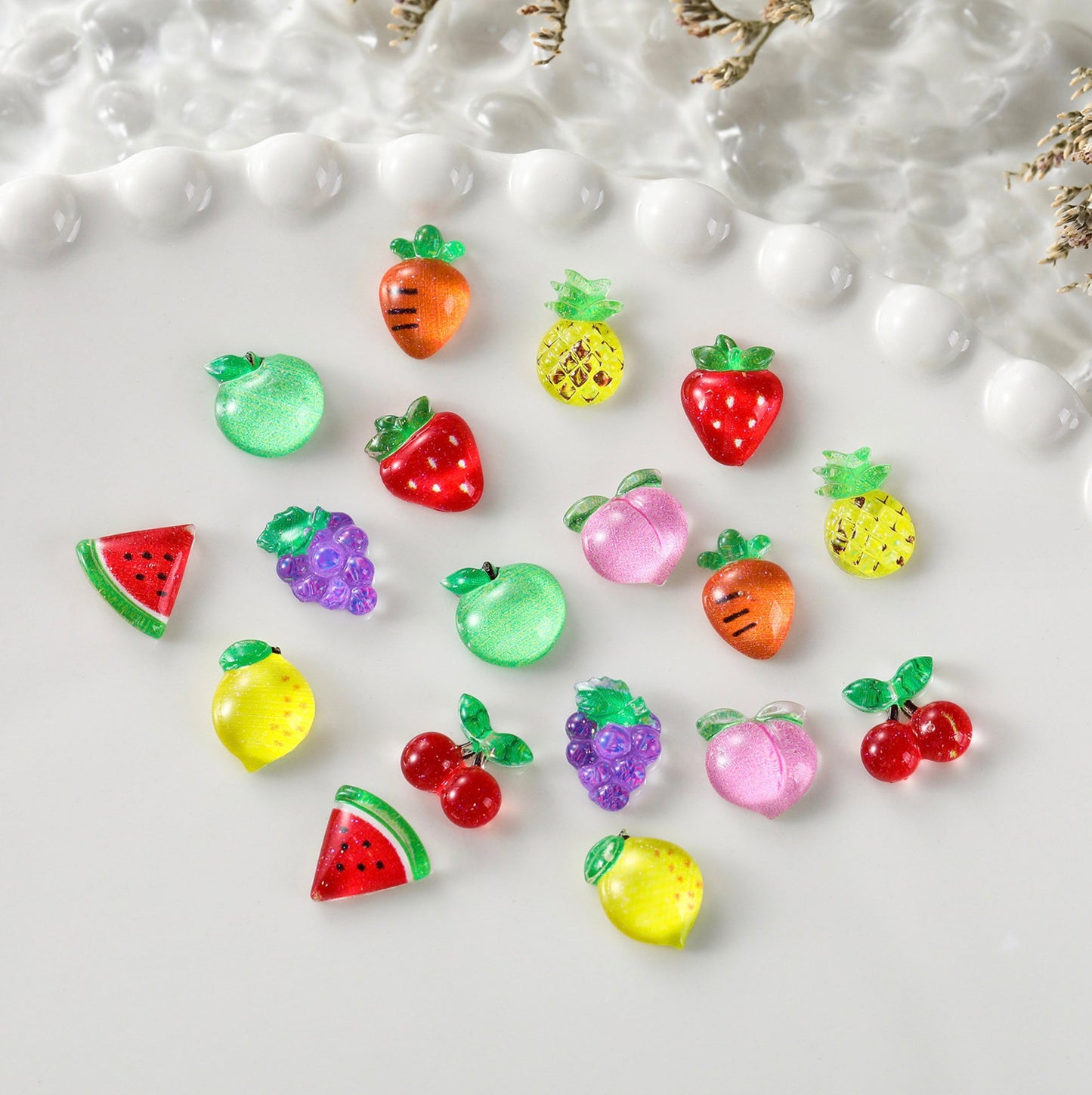 Fruit Themed 3D Nail Art Charms, Mini Cabochon