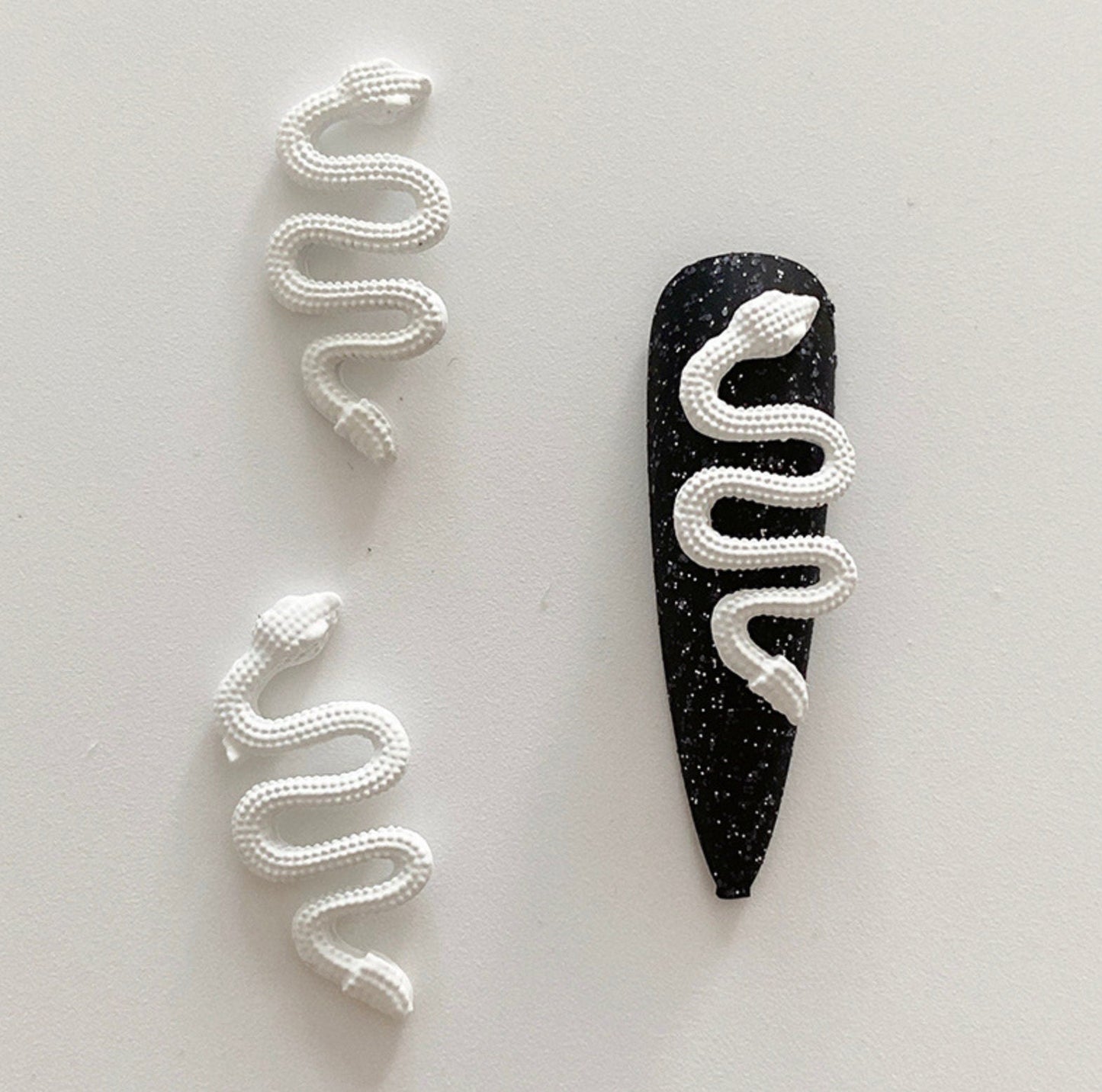 Slithering Snake, Multiple Colors Animal Themed Nail Art Charms, Mini Cabochon