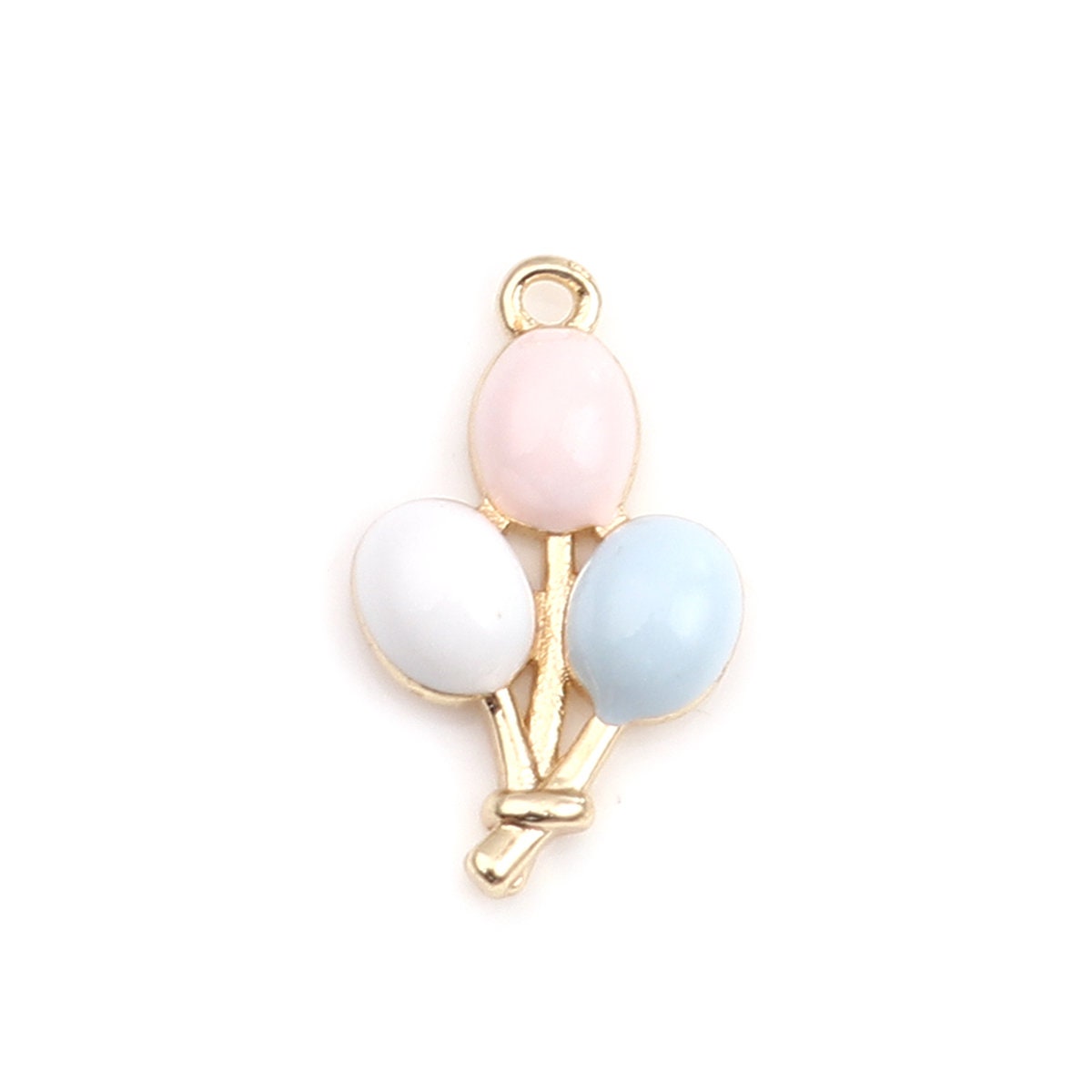 18K GOLD PLATED Balloon Bunch Charm (14MM x 8MM)