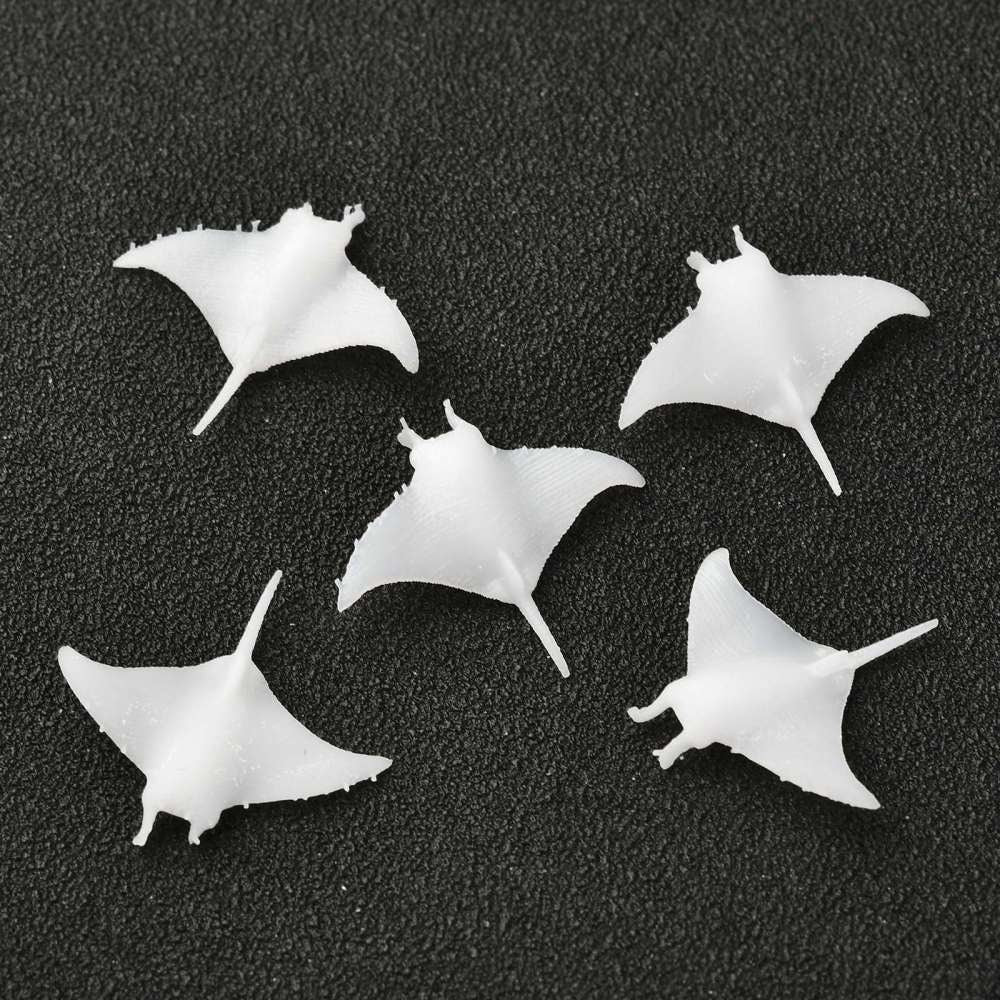 1PC 3D Printed Stingray Sea life Model (20mm x 21.5mm x 3mm)