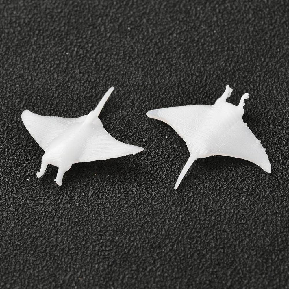 1PC 3D Printed Stingray Sea life Model (20mm x 21.5mm x 3mm)