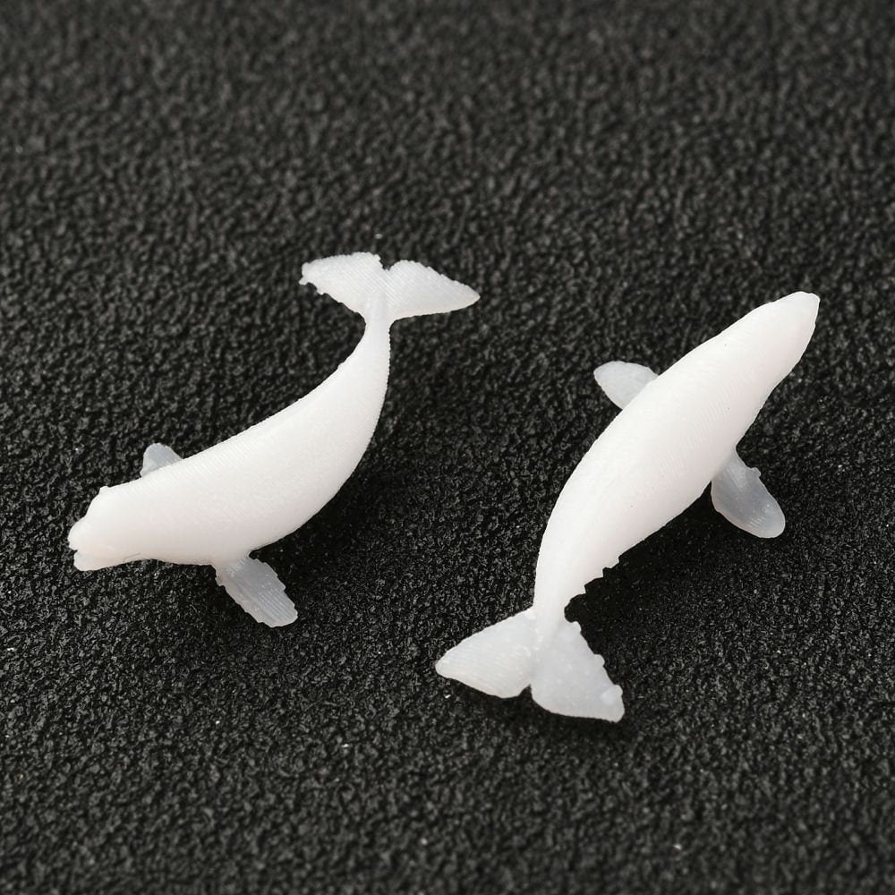 1PC 3D Printed Whale Sea Life Model (19x9.5x5mm)