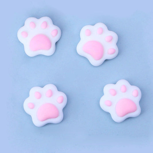 2CM Pink Paw Flatback, Cabochon Animal Themed