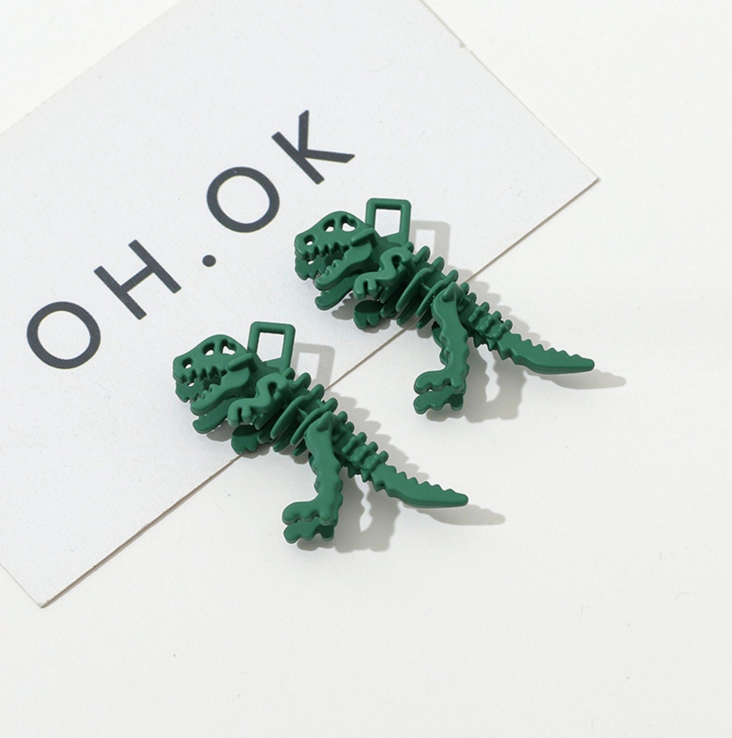 37MM X 27MM Matte Enamel Alloy T-Rex Animal Themed Charms