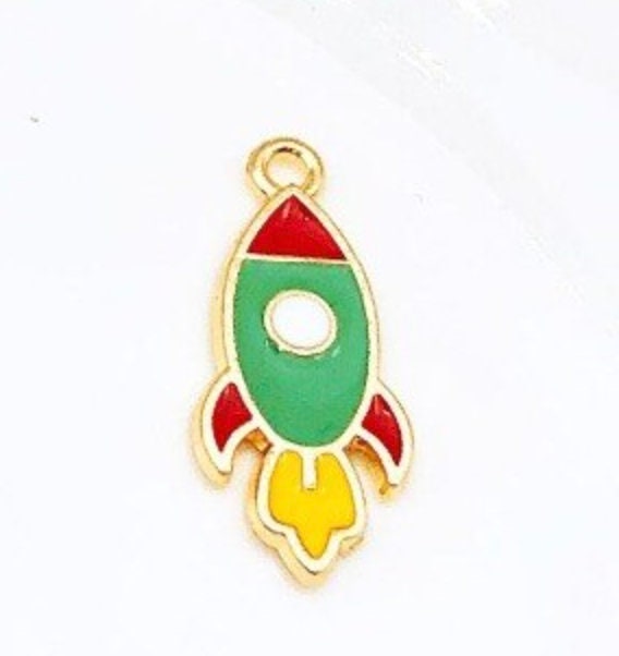 Alloy Enamel Astronaut Space Shuttle Space Charms
