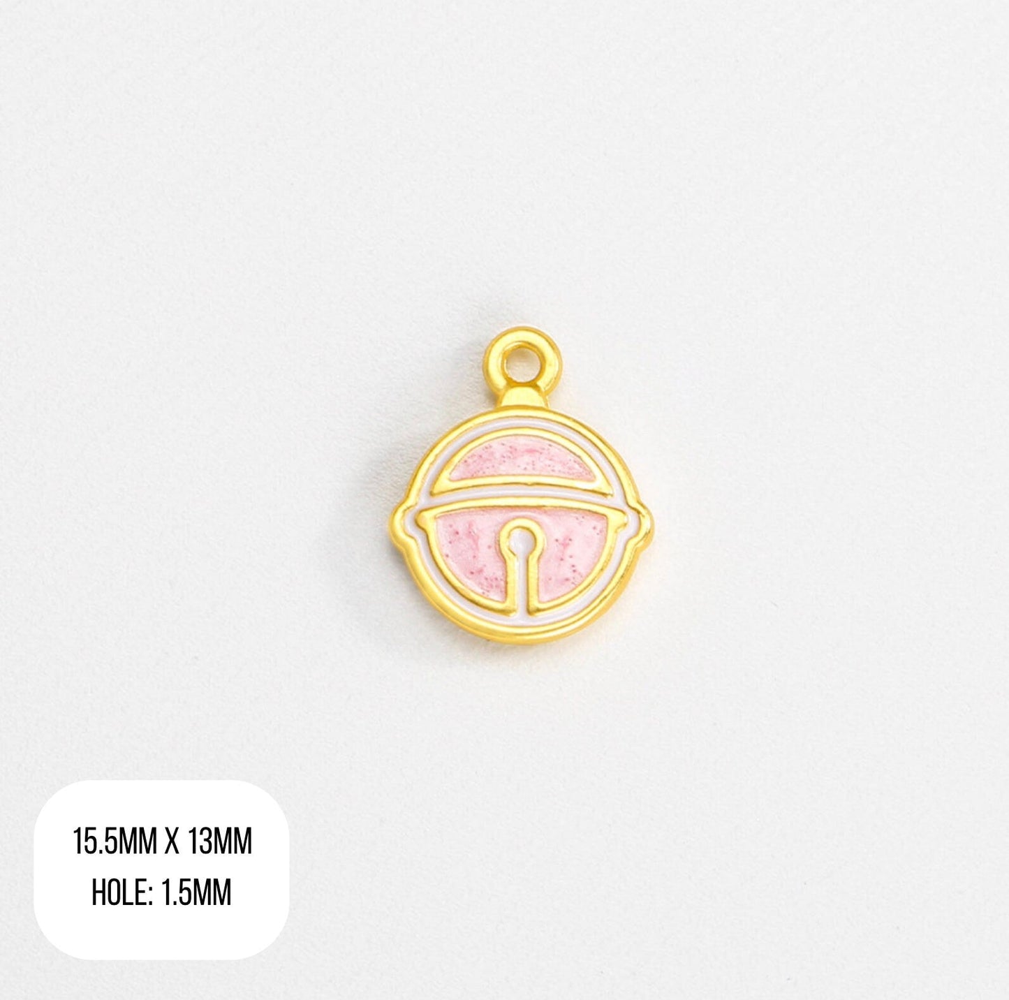 Alloy Bell, Flower, Bow and Lollipop, Spring Fling Themed Alloy Charms