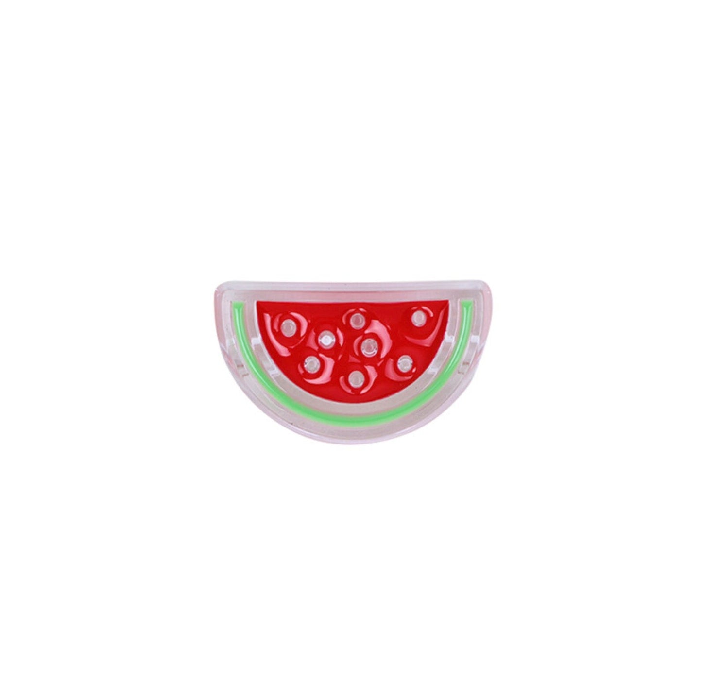 Chunky Watermelon Slice Enamel Acrylic Bead (15.5x26mm)