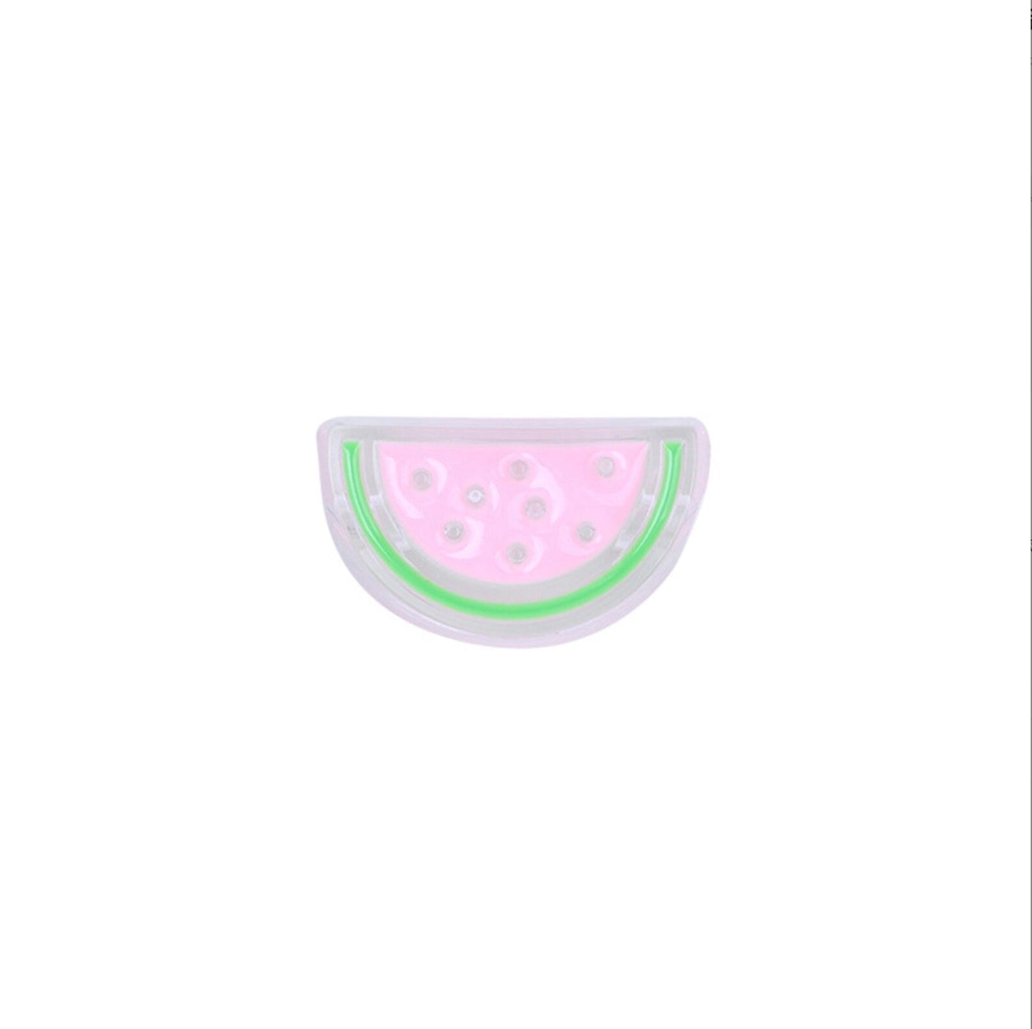 Chunky Watermelon Slice Enamel Acrylic Bead (15.5x26mm)