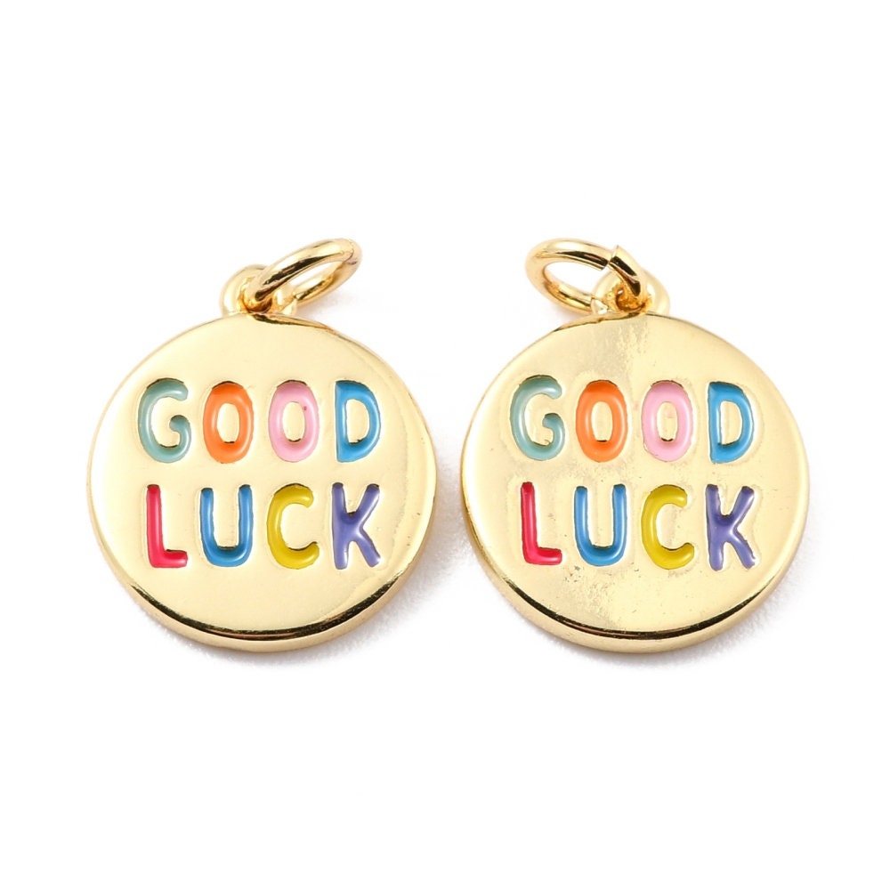 18K GOLD PLATED Good Luck Charm (16MM x 14MM)