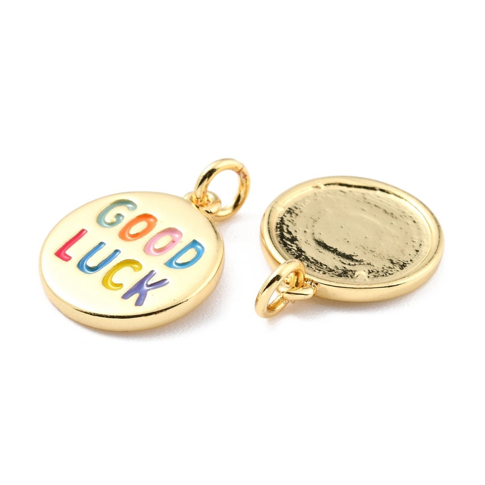 18K GOLD PLATED Good Luck Charm (16MM x 14MM)