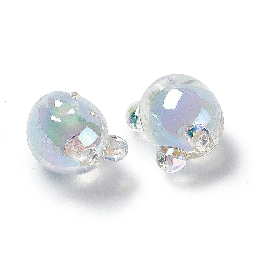 Chunky 18MM Bear Head Shaped Acrylic Spacer Beads